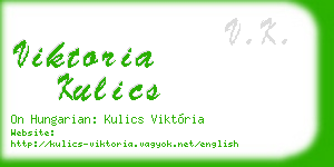 viktoria kulics business card